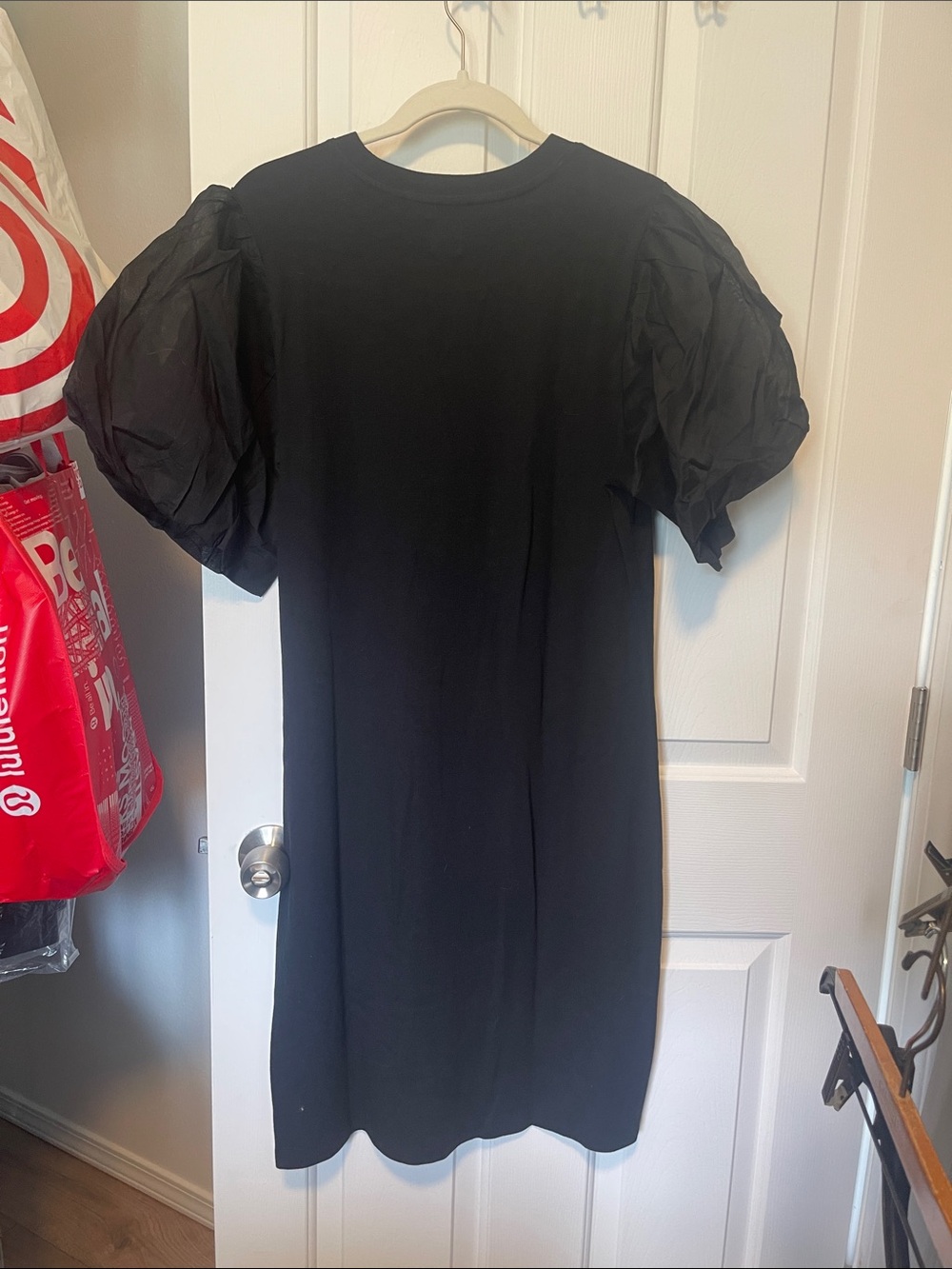 GAP Black Puff-Sleeve Tee Dress - Picture 4 of 5